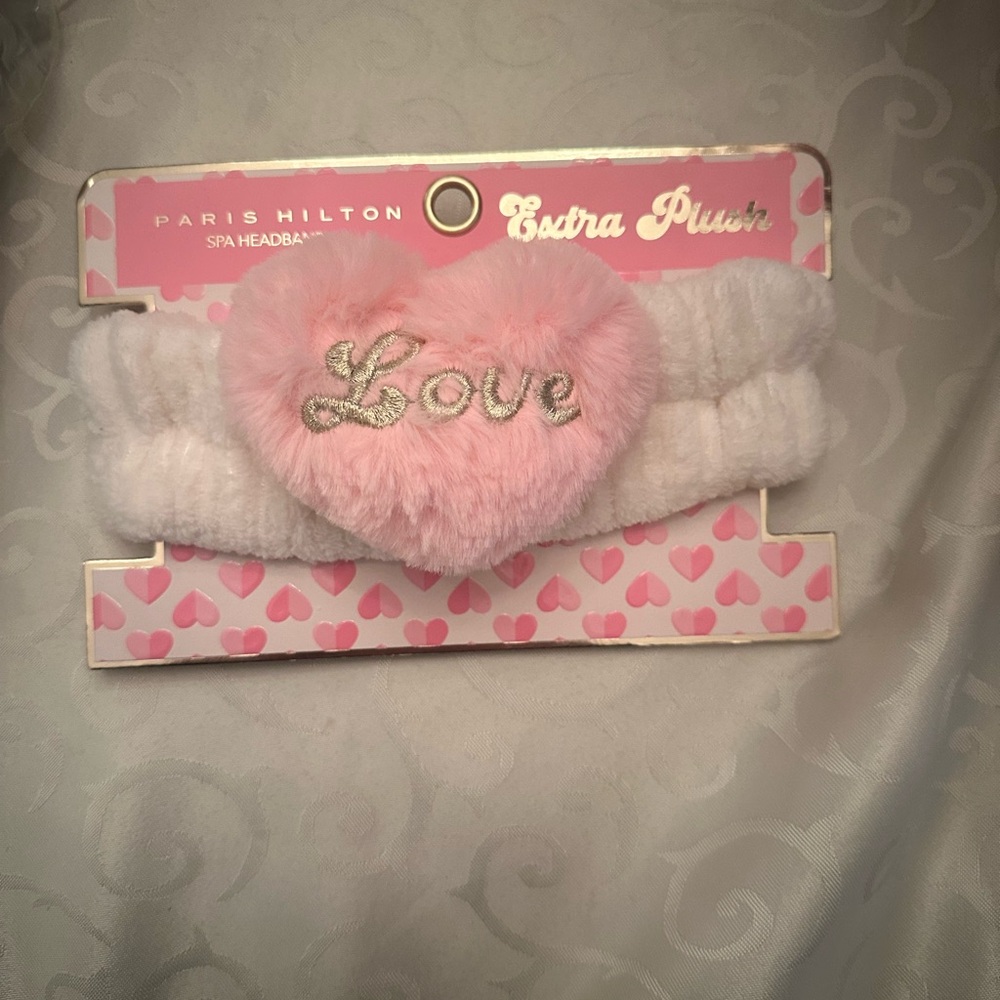 Paris Hilton Pink Heart Spa Headband